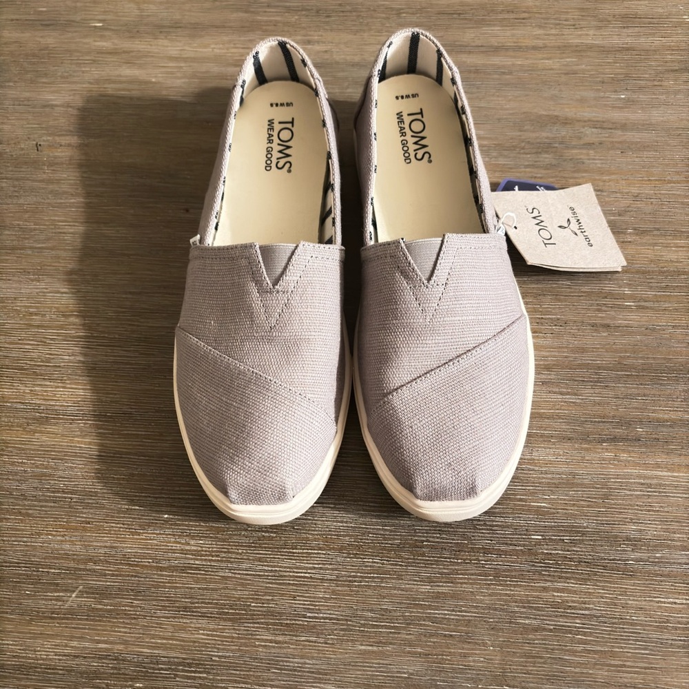 Toms Alpargata Slip On Sneakers in Dove